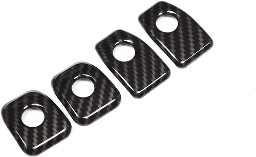 Miniatura 9 de YIWANG Adhesivo de fibra de carbono para puerta de coche, 4 unidades, para BMW X5 F15 2014 2015 2016 2017 2018, para BMW X6 F16 2015 2016 2017 2018