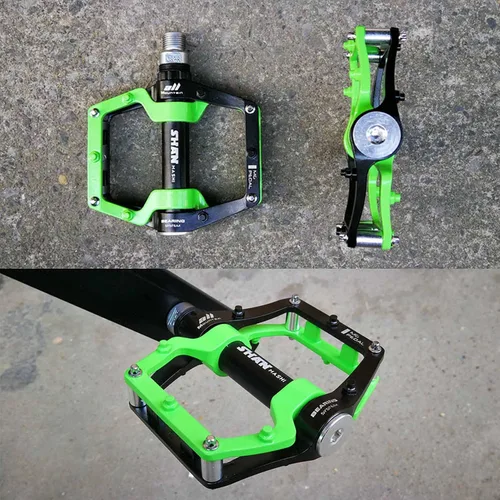Miniatura 7 de Bicicleta de montaña MTB Pedales Aluminio Bicicleta BMX Pedal plano con pernos antideslizantes extraíbles 9/16