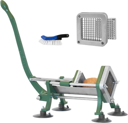Miniatura 10 de Set combinado completo para restaurante de cortadora de papas fritas y camotes comercial Tiger Chef, resistente y de alta calidad, con ventosas