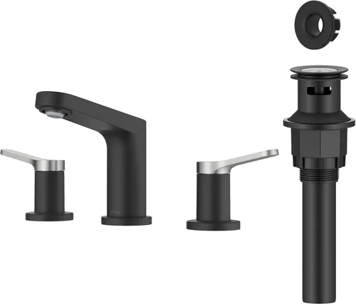 Miniatura 19 de KRAUS Indy Grifo de baño sin contacto con sensor táctil con caja de control y mezclador de temperatura en acero inoxidable libre de manchas, Acero
