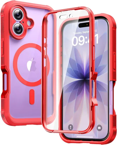 Miniatura 157 de Diaclara - Funda compatible con iPhone 11, carcasa resistente de cuerpo completo con protector de pantalla integrado sensible al tacto y Transparente
