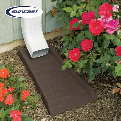 Miniatura 4 de Suncast Bloque de drenaje decorativo para el hogar, protector de repuesto resistente para evitar la erosión del suelo y los lavados de lluvia, Java