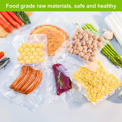 Miniatura 8 de MAGIC SEAL Bolsas selladoras al vacío, 3 rollos de bolsas texturizadas de sellado al vacío de 10 pulgadas x 16.4 pies para almacenamiento