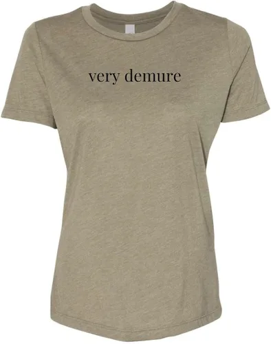 Miniatura 6 de Cute Women's Screen Printed Crew Neck Tee, Shirts With Sayings, Dusty Blue or Olive