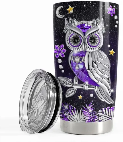 Miniatura 40 de SANDJEST Vaso de baloncesto con aislamiento de acero inoxidable de 20 onzas, taza de café de viaje, vasos deportivos, regalos para amantes