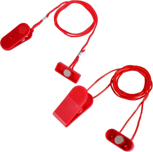 Miniatura 9 de lasuroa 2pcs Universal Treadmill Magnet Safety Keys, 2 Styles Treadmill Magnetic Key Replacement Parts Round Magnetic Safety Switch Running Machine