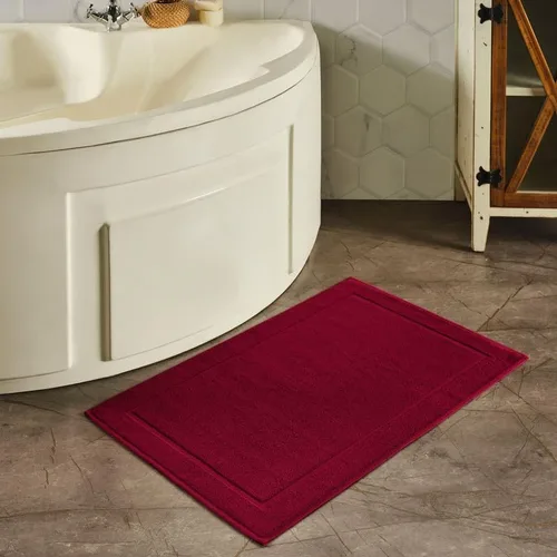 Miniatura 4 de Hammam Linen - Tapetes de baño, 21 x 34 pulgadas, paquete de 2, 100% algodón hilado en anillo, diseño de bandas, altamente absorbentes, lavables a