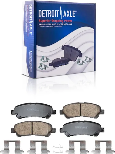 Miniatura 8 de Detroit Axle - Kit de frenos para rotores de frenos Toyota Highlander 08-14 2008 2009 2010 2011 2012 2013 2014 repuesto de pastillas de freno