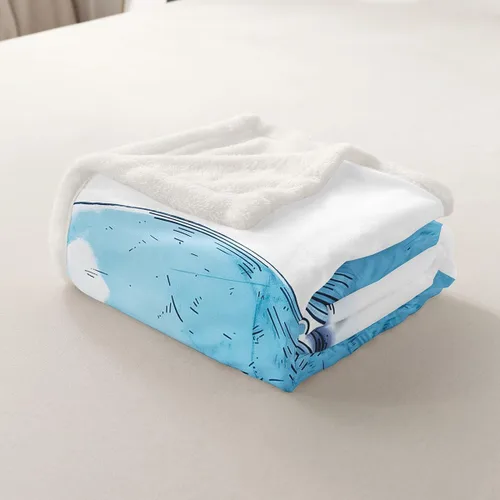 Miniatura 7 de Manfei Billiards - Manta de franela de forro polar de 40 x 50 pulgadas, elegante manta deportiva mullida para sofá, hojas de la suerte para todas