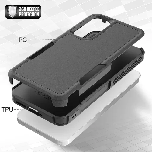 Miniatura 195 de Jeylly Compatible con Samsung Galaxy A22 5G Funda, Funda Samsung A22 5G con 2pcs protectores de pantalla de vidrio templado