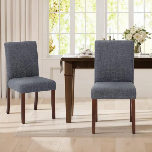 Miniatura 25 de MALOL Upholstered Dining Chairs Set of 2, Fabric Dining Room Chairs, Modern Wooden Dining Chair, Kitchen Side Chairs, Farmhouse Dinner Chair with