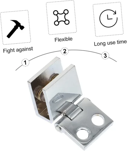 Miniatura 7 de DOITOOL Bisagra de bronce resistente para gabinetes Bisagra de puerta de vidrio Instalación rápida Hardware 2 unids* 2