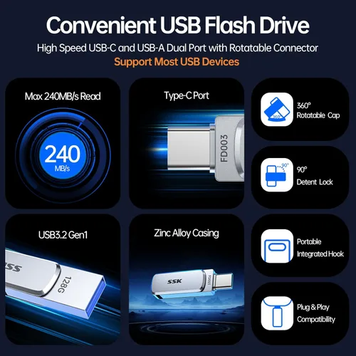 Miniatura 2 de SSK Paquetes de SSD externa y unidad USB