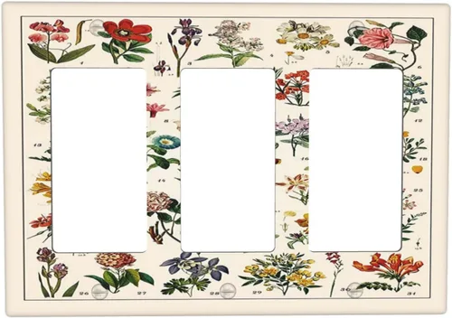Miniatura 49 de Placa de cubierta de tomacorriente con diseño de mariposa, placas decorativas de pared, 1 gang, cubiertas de enchufes eléctricos, placa frontal Arte