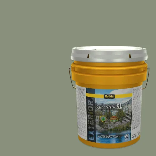 Miniatura 142 de Rodda Paint CASCADIA XL Pintura e imprimación satinada exterior en uno, cuarto de galón, Aquafir