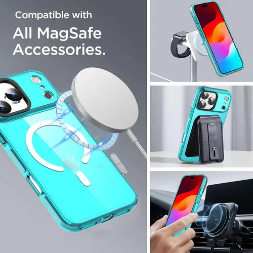 Miniatura 236 de AICase Funda protectora para iPhone 16 compatible con iPhone 16, delgada, ligera, transparente [no amarillenta] Diseño vibrante