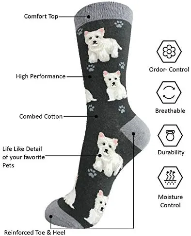Miniatura 2 de Calcetines para amantes de las mascotas, divertidos, para todas las estaciones, talla única, para mujeres y hombres, regalos de gatos y perros
