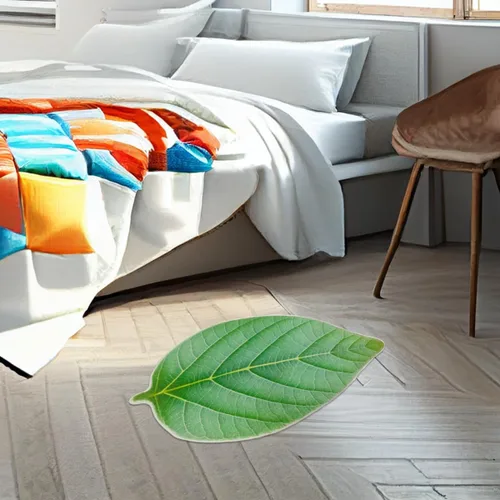 Miniatura 8 de Alfombra de baño verde bonita alfombra de baño antideslizante para baño, alfombra de baño esponjosa para plantas, alfombra verde menta moderna
