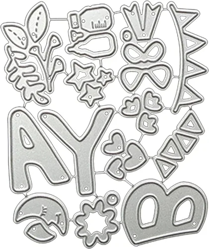 Plantilla de grabado de acero al carbono Troqueles de metal Troqueles de cochecito de bebé Plantillas de estampado en relieve Troqueles de corte