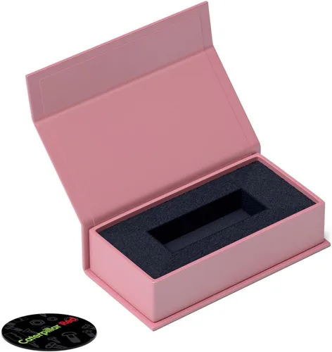 Miniatura 2 de 4 cajas de regalo magnéticas USB para presentación, color rosa bebé, unidades flash, unidades extraíbles, boda, fotografía