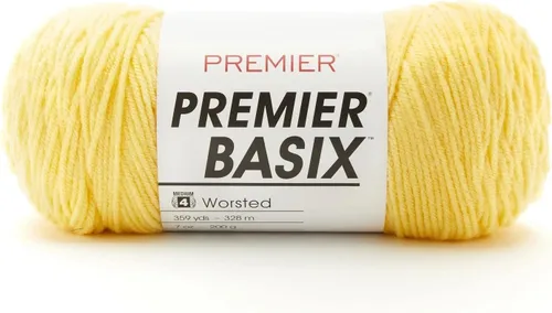 Miniatura 42 de Premier Yarns Basix, hilo de estambre sólido, hecho de acrílico, hilo ideal para ganchillo y tejer, Pecan, 359 yardas 1115-35 Pecan