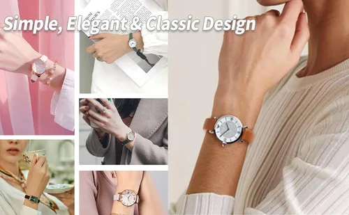 Miniatura 9 de Correas de reloj de cuero de liberación rápida, elegante y ultra suave, correa de reloj de cuero de grano superior para mujeres y hombres, elección