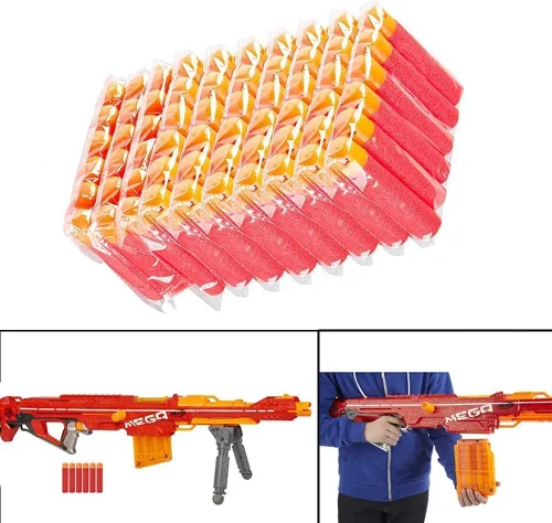 Miniatura 7 de Paquete de recarga de 60 mega dardos para la serie N-Strike Mega