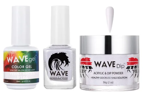 Miniatura 124 de WAVEGEL - Juego de gel de remojo, laca de uñas y polvo acrílico a juego - Colección Simplicity - #P109 Blizzard