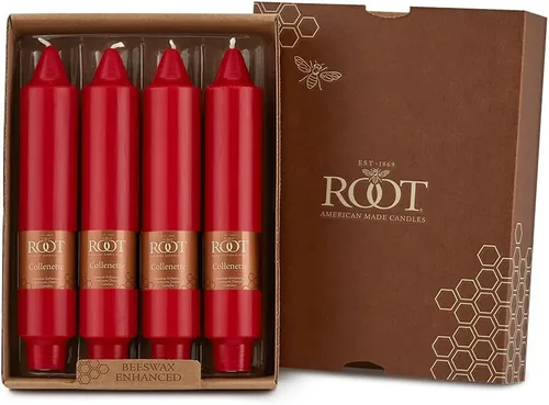 Miniatura 25 de Root Candles Velas de Cena Sin Aroma Juego de Velas en Caja de Mezcla Premium de Cera de Abeja, 9 Pulgadas, Rosa Polvoriento, 4 Unidades Rosa