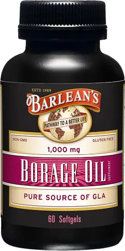 Miniatura 9 de Barlean's Cápsulas blandas de aceite de onagra con ácido gamma-linolénico (GLA), sin OMG, sin gluten, 60 cápsulas blandas
