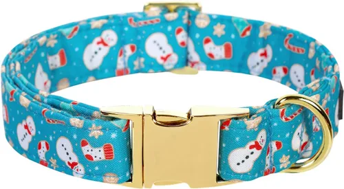 Miniatura 20 de Collar para perro Lionet Paws, cómodo y ajustable, collar lindo con hebilla de metal para perros machos y hembras, patrón de pelota de tenis, Tennis