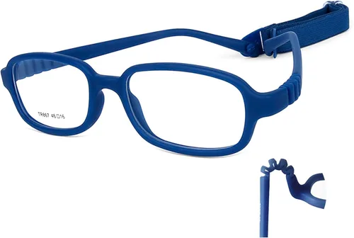 Miniatura 37 de AQWANO Children Optical Glasses Frame tr90 Flexible Bendable One-piece Safe Eyeglasses Girls Boy
