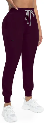Miniatura 4 de niaahinn Conjunto de ropa quirúrgica clásica con cuello en V y pantalón deportivo de yoga, uniforme médico de enfermería