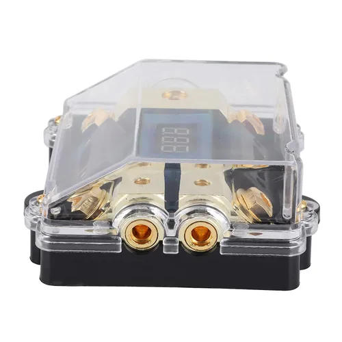 Miniatura 6 de Bloque de soporte, 100A 1 en 2 bloque de salida con pantalla LED digital de voltaje para audio de yate de automóvil