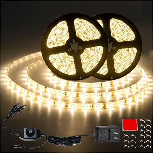 Miniatura 9 de Tira de luces LED impermeable, intensidad regulable, 16.4 pies / 5m, 300 LED SMD 2835