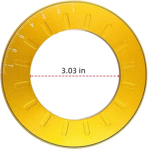 Miniatura 4 de Máquina de dibujo circular, plantilla circular giratoria ajustable, regla de medición y dibujo, aleación de aluminio + regla de dibujo de acero