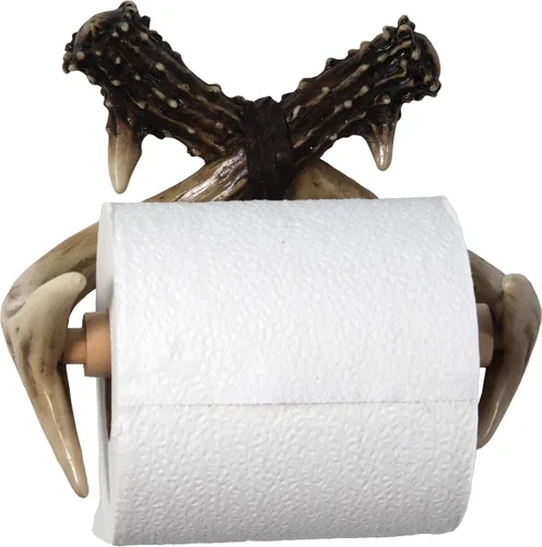 Miniatura 2 de Rivers Edge Products Novedoso soporte de papel higiénico montado en la pared, soporte de 1 rollo TP, accesorios de baño, decoración de baño