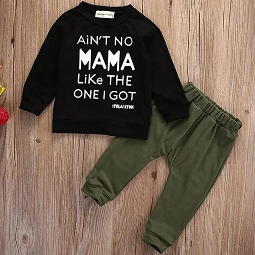 Miniatura 6 de Conjunto de ropa de otoño e invierno para bebé, conjunto de ropa estampada con pantalones de 0 a 3 años