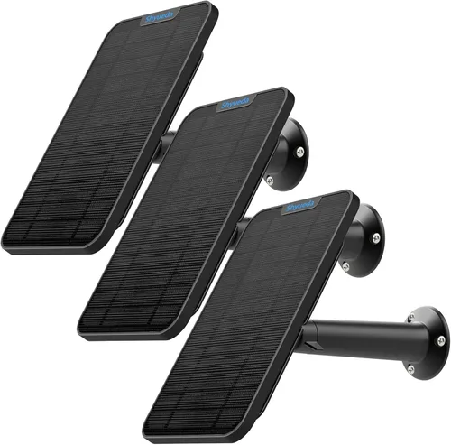Miniatura 8 de Panel solar compatible con Eufycam 3/3C/2C/2C Pro/2/2 Pro/E20/E40/E/S40/S220/L40/L20, con cable de carga impermeable de 13.1 pies, IP65 resistente a