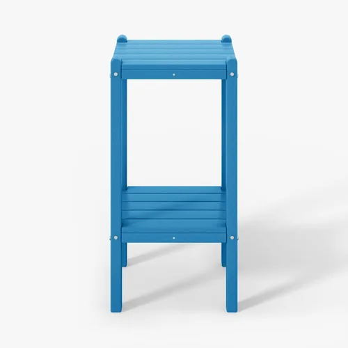 Miniatura 16 de WestinTrends Ashore - Mesa auxiliar Adirondack moderna para patio al aire libre, madera envejecida Roble (Weathered Wood)
