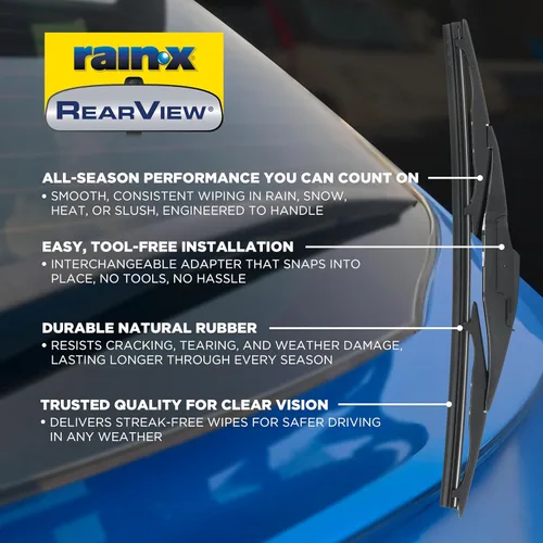 Miniatura 3 de Rain-X 850217 Escobilla de limpiaparabrisas trasero de 11 pulgadas, repuesto del fabricante original del equipo, adaptador intercambiable para una