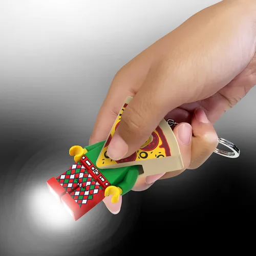 Miniatura 3 de LEGO KE176H - Figura grande de 3 pulgadas de alto, disfraz de pizza con luz LED