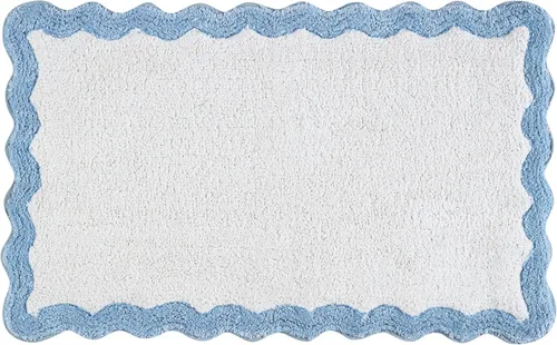 Miniatura 28 de Alfombra de baño de felpilla de algodón de 17 x 24 pulgadas, color beige, tapete de baño de felpa suave, ultra absorbente, de secado rápido, lavable