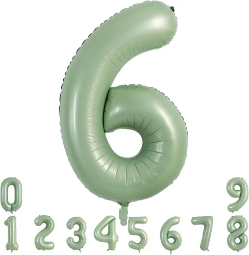 Miniatura 47 de TONIFUL 40 Inch Pastel Blue Number 8 Foil Balloons Large Mylar Foil Digital 8 Balloons for 8th Birthday, Gender Neutral Party, Baby Shower, Oro rosa