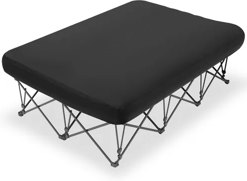 Miniatura 12 de KAMPKEEPER - Cama de Campamento, Camas de Campamento para Adultos, Cama Plegable de Campamento con Colchón de Aire Inflable y Bolsa de Transporte