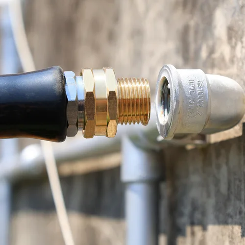 Miniatura 4 de Adaptador de conectores de manguera de jardín de latón macizo, reparación de latón resistente, conector de líder de grifo hembra a macho, conector