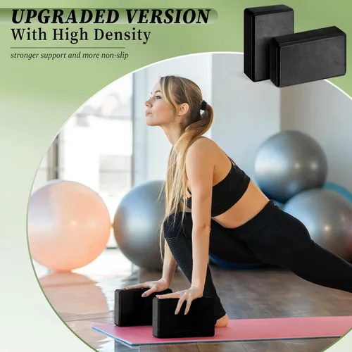 Miniatura 5 de 20 bloques de yoga de espuma EVA ligeros, antideslizantes, de apoyo, accesorios de yoga para pilates, estiramiento y meditación, yogui para hombres