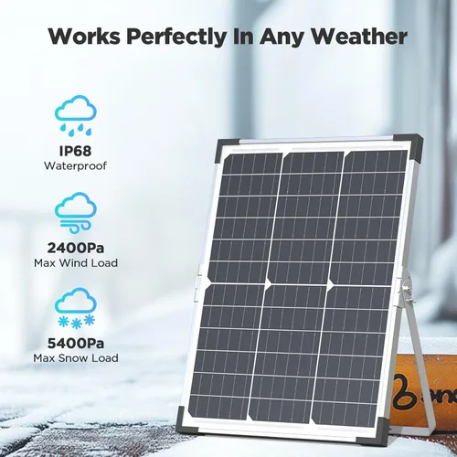 Miniatura 7 de Cargador y mantenedor de batería solar de 30 W y 12 V, kit de carga de goteo impermeable con controlador inteligente IP68, vidrio templado de alto