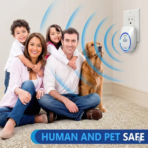 Miniatura 5 de Repelente ultrasónico de control de plagas (paquete de 2) Enchufe para pulgas, ratas, cucarachas, mosquitos, cucarachas, roedor, araña, escorpión