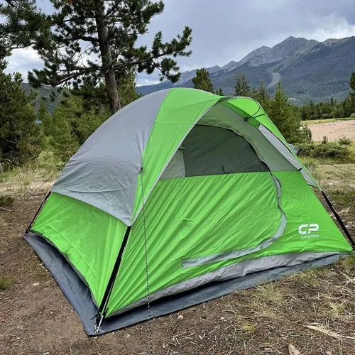Miniatura 6 de CAMPROS CP 3 Person Tent, Dome Tents for Camping with Rainfly, Waterproof Camping Tent Easy Set Up, Portable Family Tent with Large Mesh Window &